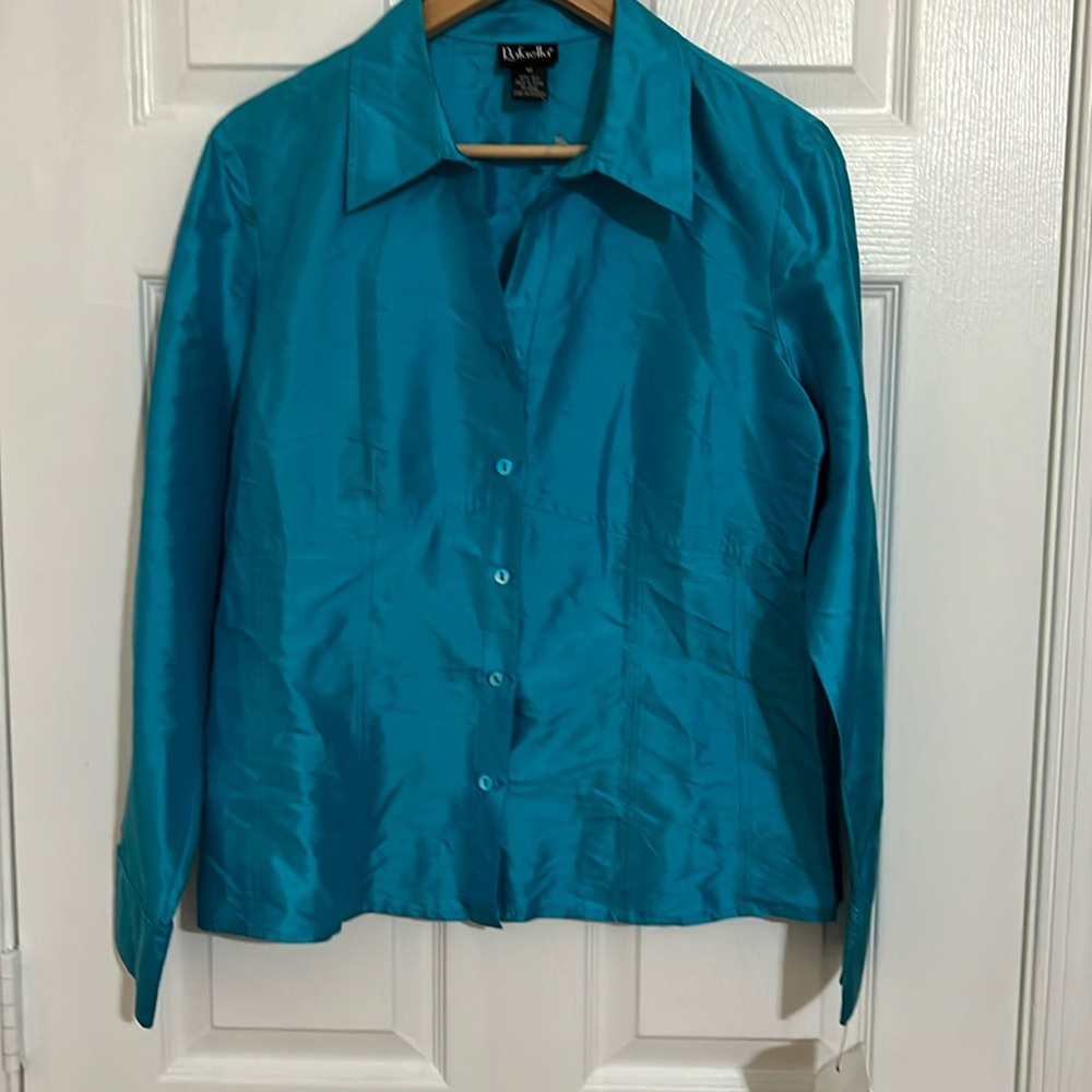 NWT Rafaella silk shirt Size 12